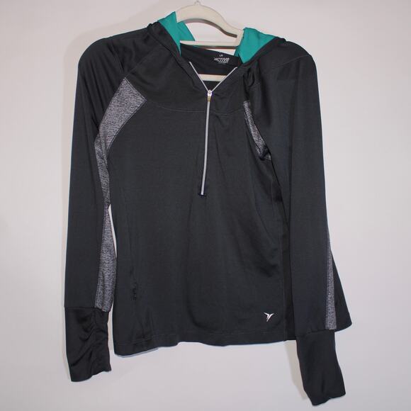 Active By Old Navy Gray Half Zip Activewear Jacket With Gray And Teal Size L - Picture 1 of 5